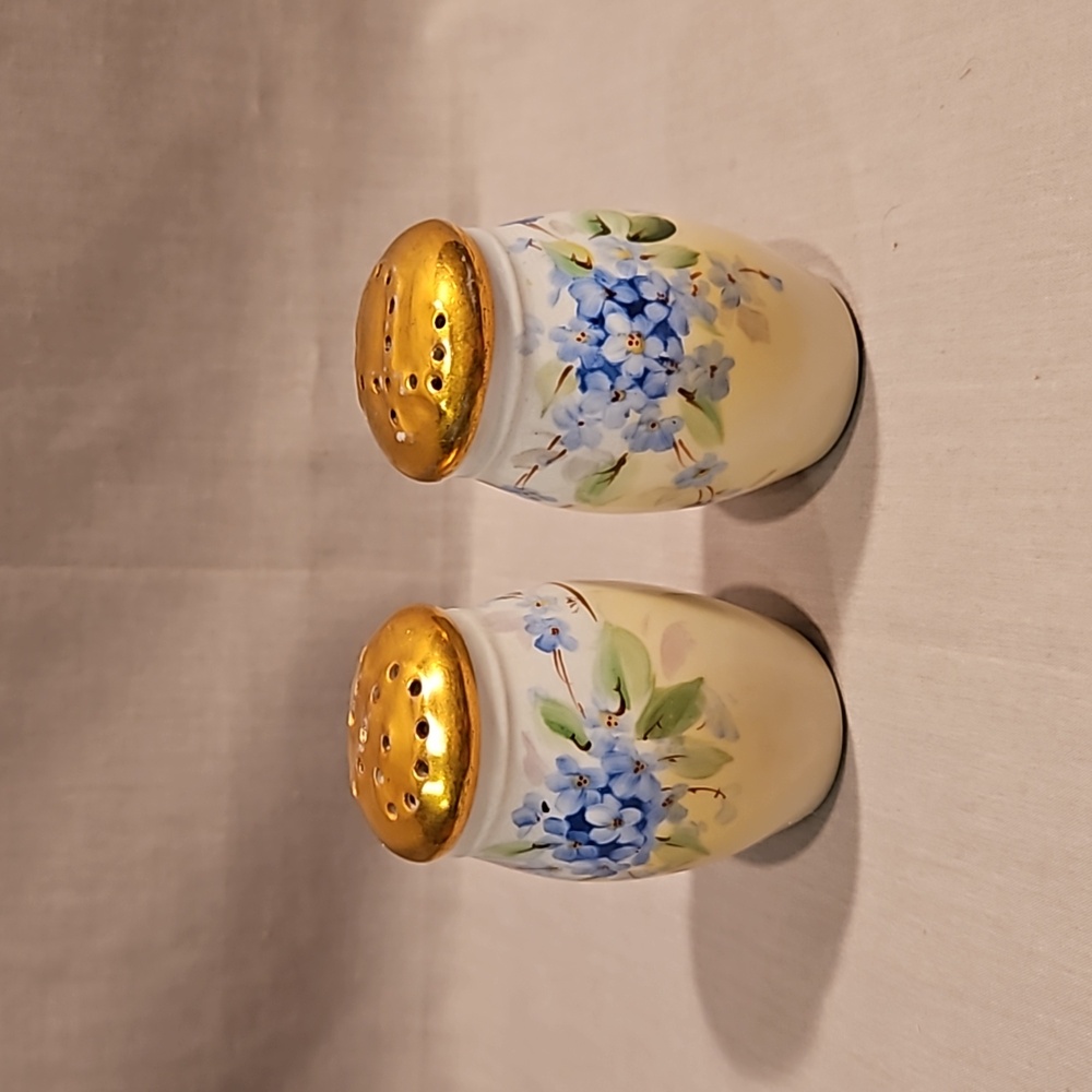 Pickard Hand Painted Floral Salt & Pepper Shakers